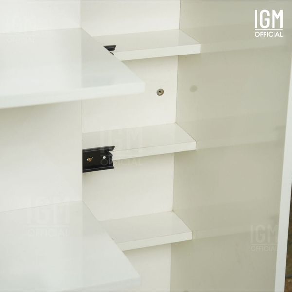 Kệ tủ đa năng IGM NKA kèm ngăn kéo ẩn, kết hợp trưng bày và lưu trữ đa năng.