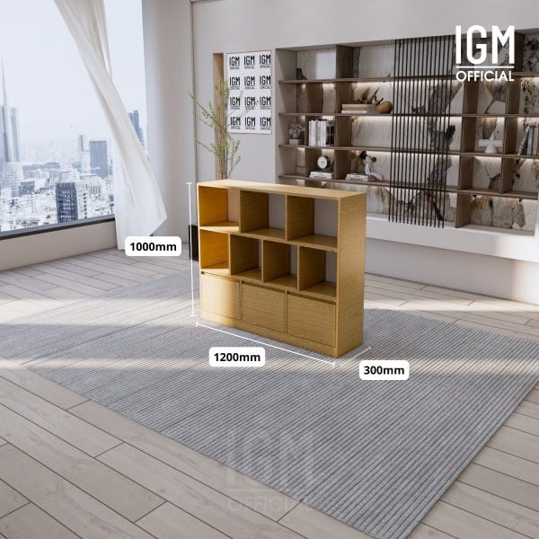 Kệ để đồ 3 tầng có ngăn kéo IGM, thiết kế hiện đại, tối ưu không gian.