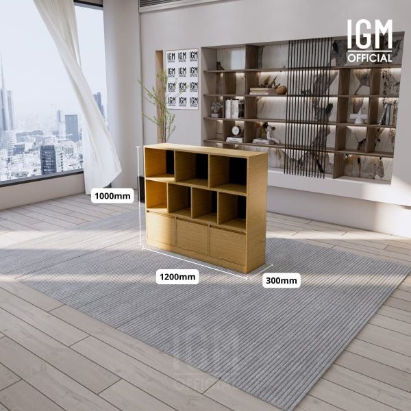 Kệ để đồ 3 tầng có ngăn kéo IGM, thiết kế hiện đại, tối ưu không gian.