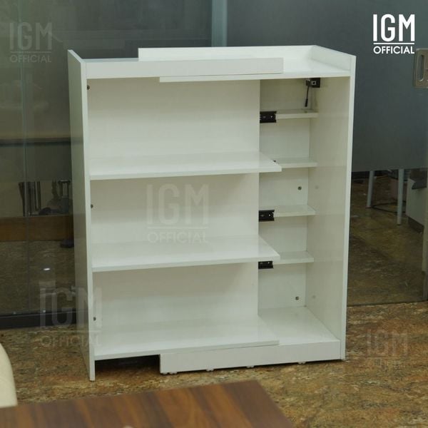 Kệ tủ đa năng IGM NKA kèm ngăn kéo ẩn, kết hợp trưng bày và lưu trữ đa năng.