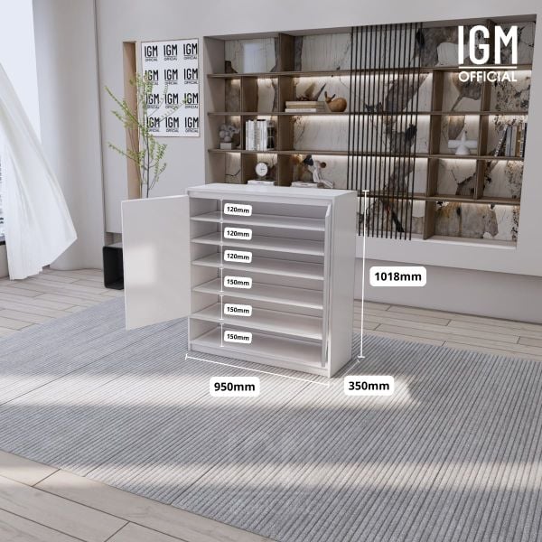 Kệ giày IGM đa tầng giúp tối ưu không gian sắp xếp giày dép.