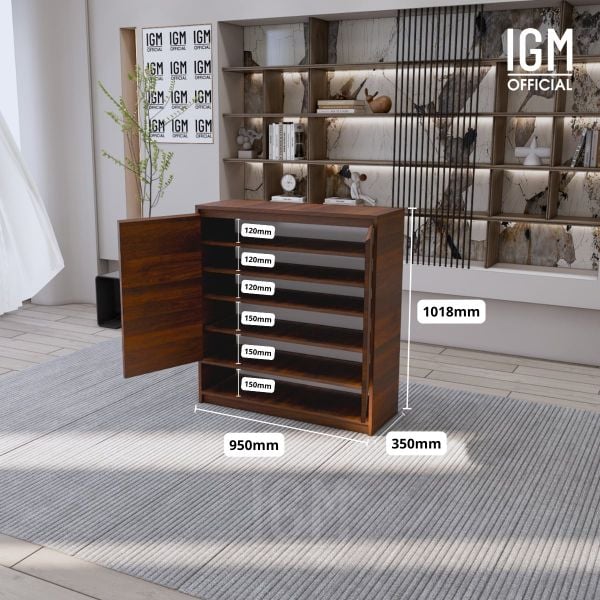 Kệ giày IGM đa tầng giúp tối ưu không gian sắp xếp giày dép.
