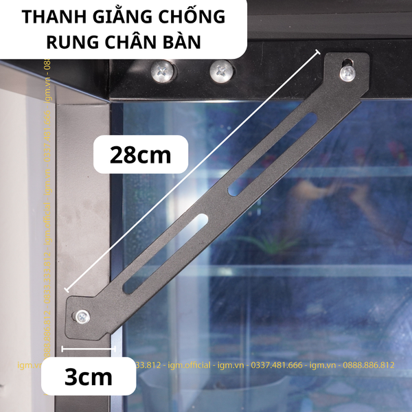Thanh giằng chống rung IGM TGB giúp cố định chân bàn chắc chắn và hạn chế rung lắc hiệu quả.