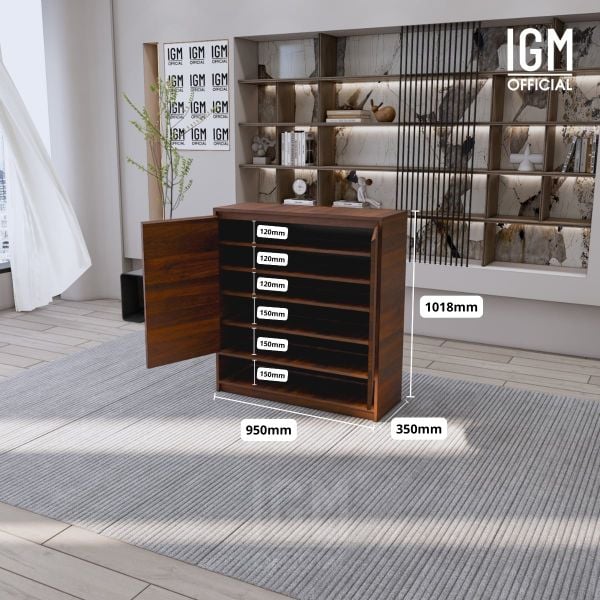 Kệ giày IGM đa tầng giúp tối ưu không gian sắp xếp giày dép.