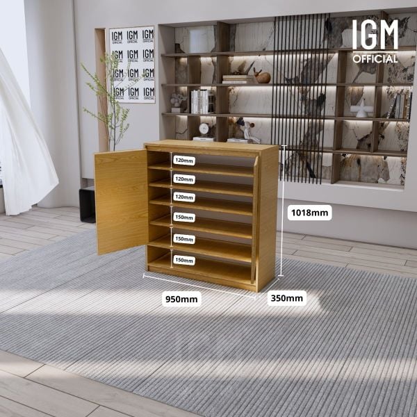 Kệ giày IGM đa tầng giúp tối ưu không gian sắp xếp giày dép.