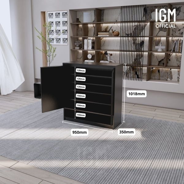 Kệ giày IGM đa tầng giúp tối ưu không gian sắp xếp giày dép.