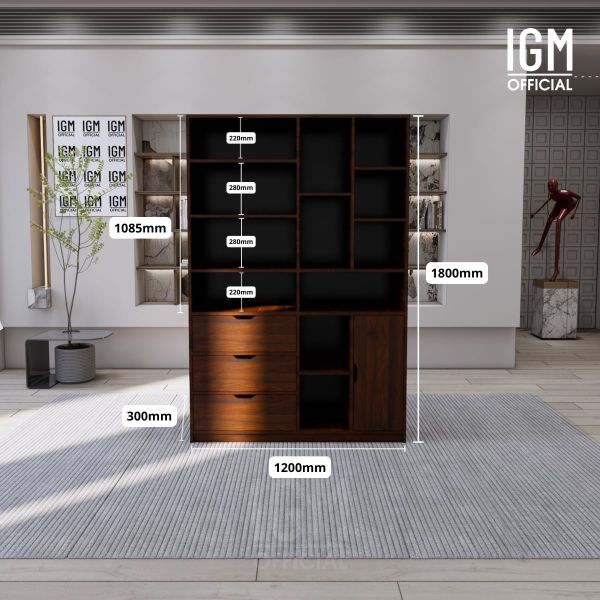 Tủ kệ văn phòng IGM đa ngăn tiện dụng, lưu trữ thông minh.