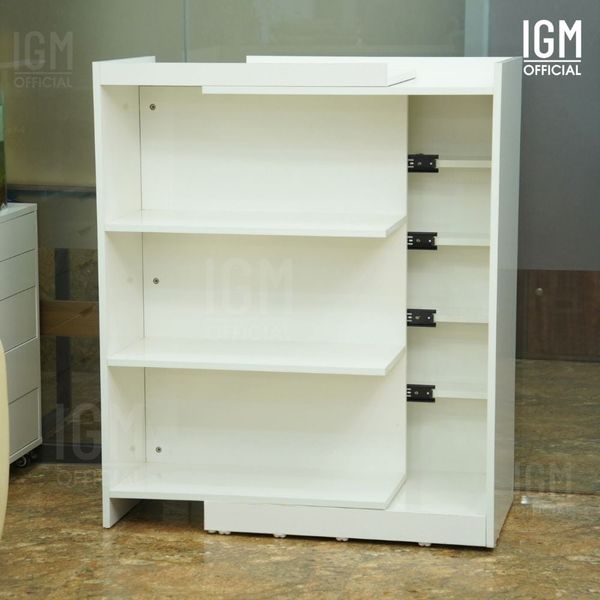 Kệ tủ đa năng IGM NKA kèm ngăn kéo ẩn, kết hợp trưng bày và lưu trữ đa năng.
