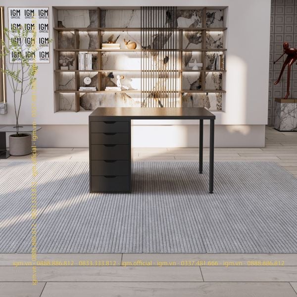 Bàn IKEA IGM 1 hộc tủ chất liệu gỗ MDF phủ Melamine chiều rộng  bàn 70cm.