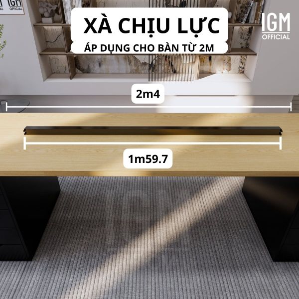 Xà chịu lực IGM chất liệu thép sơn tĩnh điện chống võng mặt bàn nhiều kích thước.