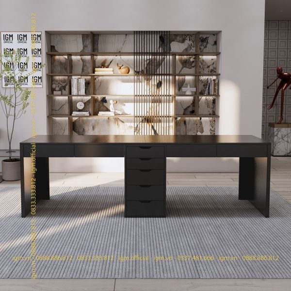 Bàn IKEA IGM 1 hộc tủ 2 chỗ ngồi rộng 60cm thiết kế hiện đại, ngăn kéo tiện lợi.