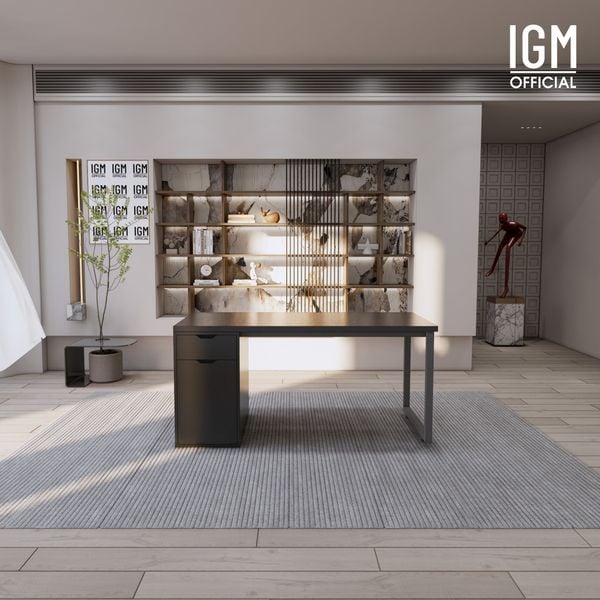 Bàn IKEA IGM 1 hộc tủ loại 1 ngăn kéo 1 cánh rộng 70cm chất liệu gỗ MDF phủ Melamine.