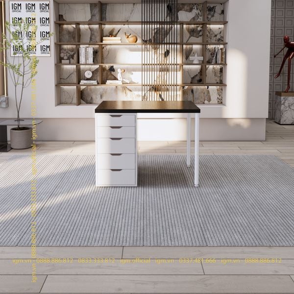 Bàn IKEA IGM 1 hộc tủ chất liệu gỗ MDF phủ Melamine chiều rộng  bàn 70cm.