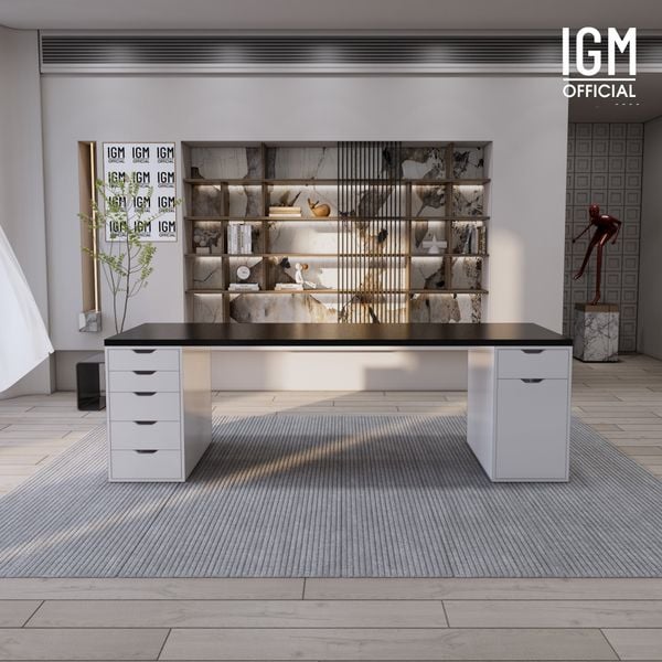 Bàn IKEA IGM 2 hộc tủ rộng 70cm 1 tủ 5 ngăn kéo - 1 tủ 1 ngăn kéo 1 cánh.