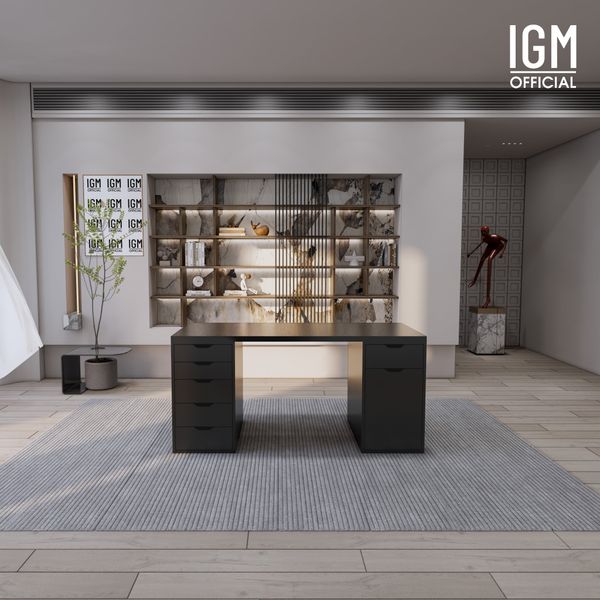 Bàn IKEA IGM 2 hộc tủ rộng 70cm 1 tủ 5 ngăn kéo - 1 tủ 1 ngăn kéo 1 cánh.