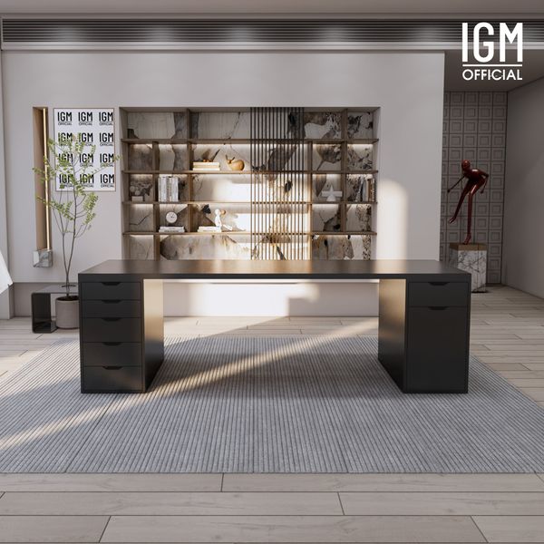 Bàn IKEA IGM 2 hộc tủ rộng 70cm 1 tủ 5 ngăn kéo - 1 tủ 1 ngăn kéo 1 cánh.