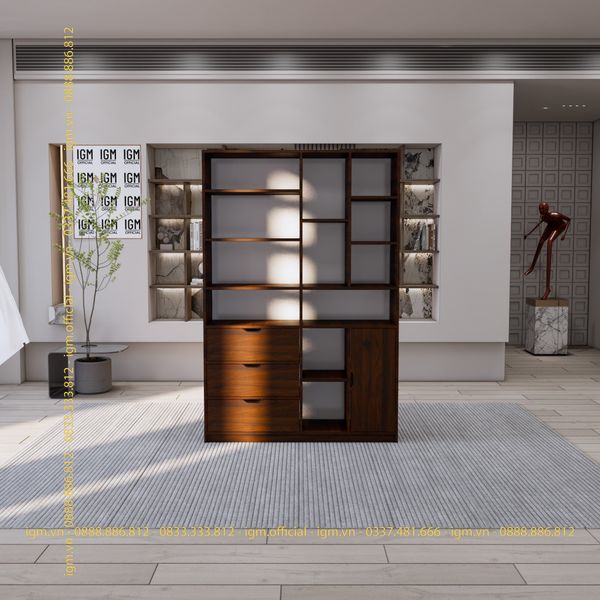 Tủ kệ văn phòng IGM đa ngăn tiện dụng, lưu trữ thông minh.