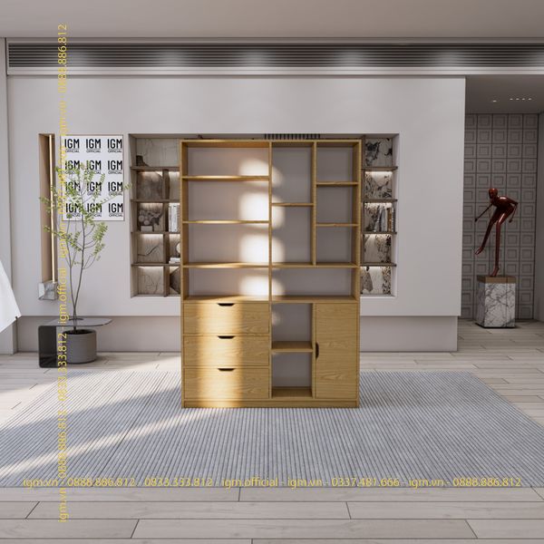 Tủ kệ văn phòng IGM đa ngăn tiện dụng, lưu trữ thông minh.