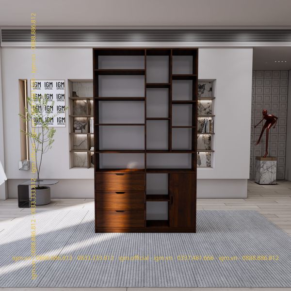 Tủ kệ văn phòng IGM đa ngăn tiện dụng, lưu trữ thông minh.