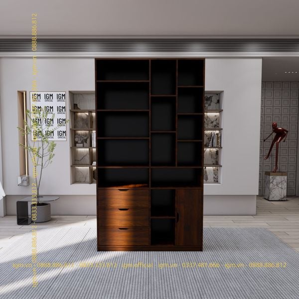 Tủ kệ văn phòng IGM đa ngăn tiện dụng, lưu trữ thông minh.