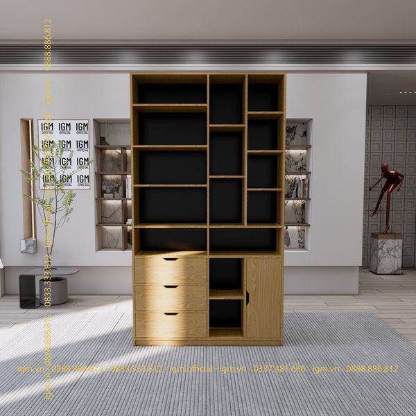 Tủ kệ văn phòng IGM đa ngăn tiện dụng, lưu trữ thông minh.