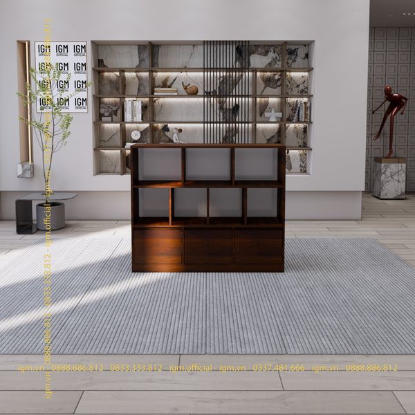 Kệ để đồ 3 tầng có ngăn kéo IGM, thiết kế hiện đại, tối ưu không gian.