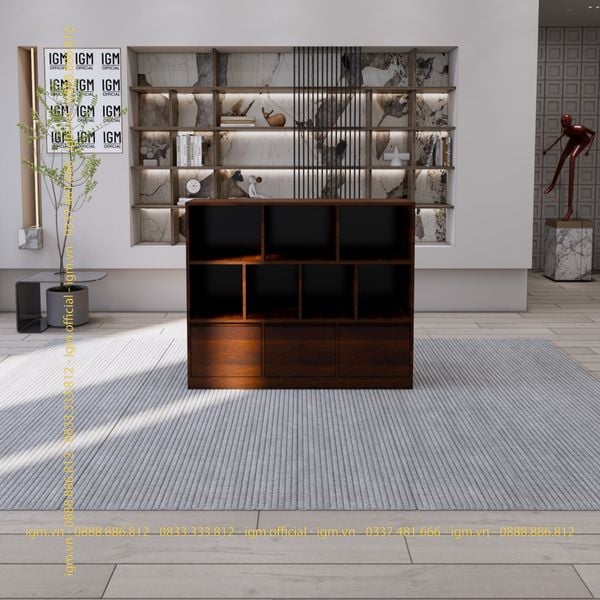 Kệ để đồ 3 tầng có ngăn kéo IGM, thiết kế hiện đại, tối ưu không gian.