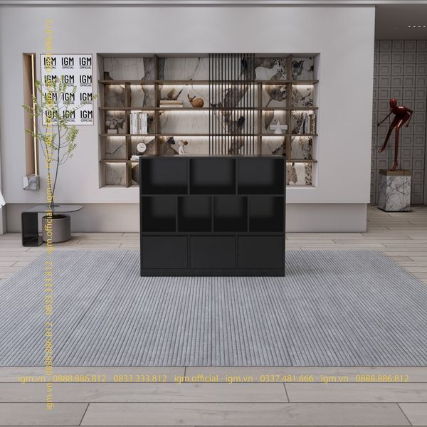 Kệ để đồ 3 tầng có ngăn kéo IGM, thiết kế hiện đại, tối ưu không gian.