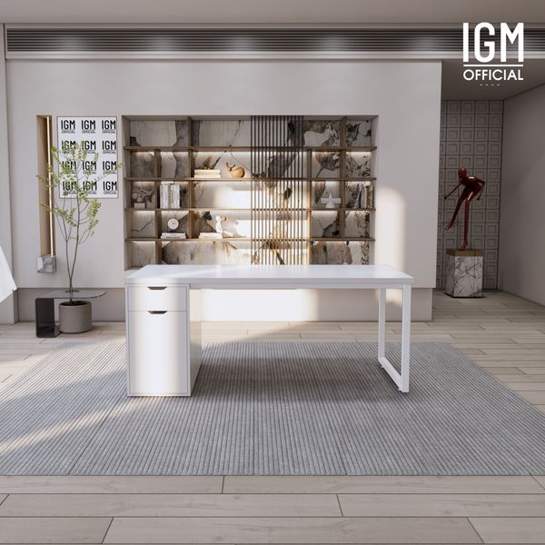 Bàn IKEA IGM 1 hộc tủ loại 1 ngăn kéo 1 cánh rộng 70cm chất liệu gỗ MDF phủ Melamine.