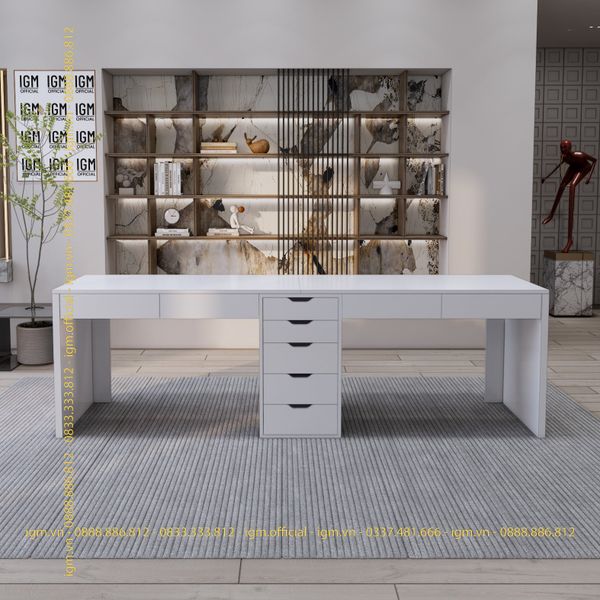 Bàn IKEA IGM 1 hộc tủ 2 chỗ ngồi rộng 60cm thiết kế hiện đại, ngăn kéo tiện lợi.