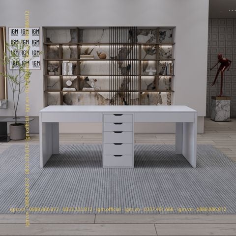 Bàn IKEA IGM 1 hộc tủ 2 chỗ ngồi rộng 60cm thiết kế hiện đại, ngăn kéo tiện lợi.