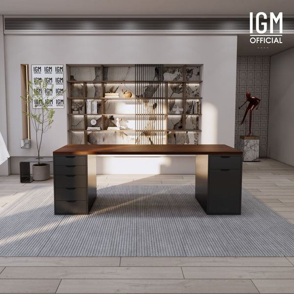 Bàn IKEA IGM 2 hộc tủ rộng 70cm 1 tủ 5 ngăn kéo - 1 tủ 1 ngăn kéo 1 cánh.