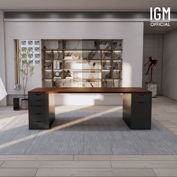 Bàn IKEA IGM 2 hộc tủ rộng 70cm 1 tủ 5 ngăn kéo - 1 tủ 1 ngăn kéo 1 cánh.