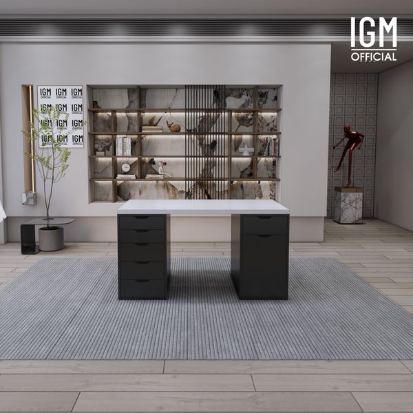 Bàn IKEA IGM 2 hộc tủ rộng 70cm 1 tủ 5 ngăn kéo - 1 tủ 1 ngăn kéo 1 cánh.