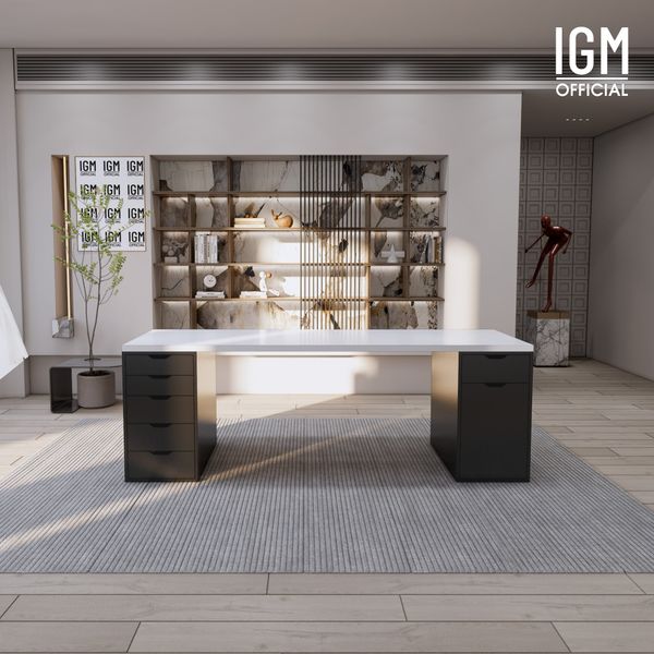 Bàn IKEA IGM 2 hộc tủ rộng 70cm 1 tủ 5 ngăn kéo - 1 tủ 1 ngăn kéo 1 cánh.