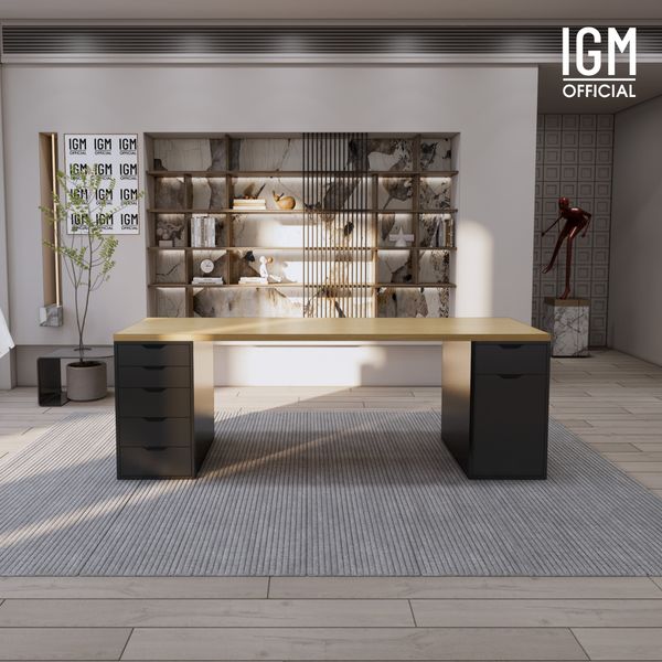 Bàn IKEA IGM 2 hộc tủ rộng 70cm 1 tủ 5 ngăn kéo - 1 tủ 1 ngăn kéo 1 cánh.