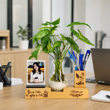  Kệ bút kèm lọ thủy tinh và khung ảnh mẫu TO5 