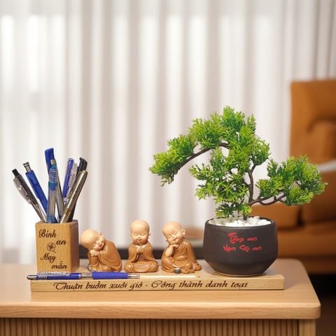  Kệ bút kèm chậu cây mẫu CAY5 