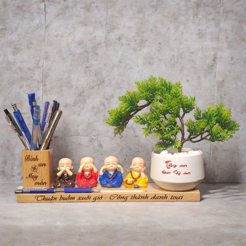  Kệ bút kèm chậu cây mẫu CAY2 