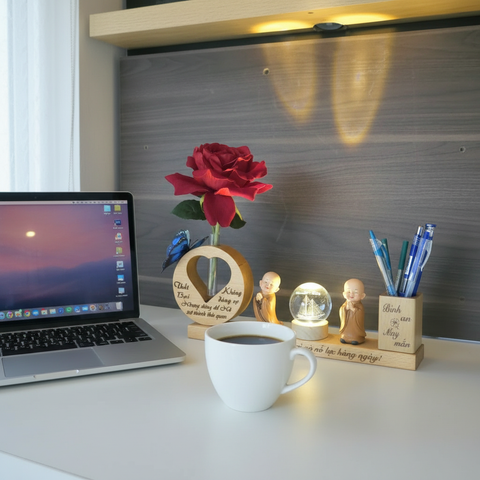  Kệ but kèm chú tiểu và cầu phale mẫu M3 