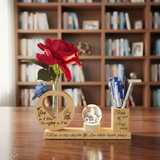  Kệ bút kèm quả cầu phale mẫu A5 