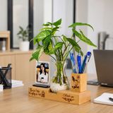  Kệ bút kèm lọ thủy tinh và khung ảnh mẫu TO5 