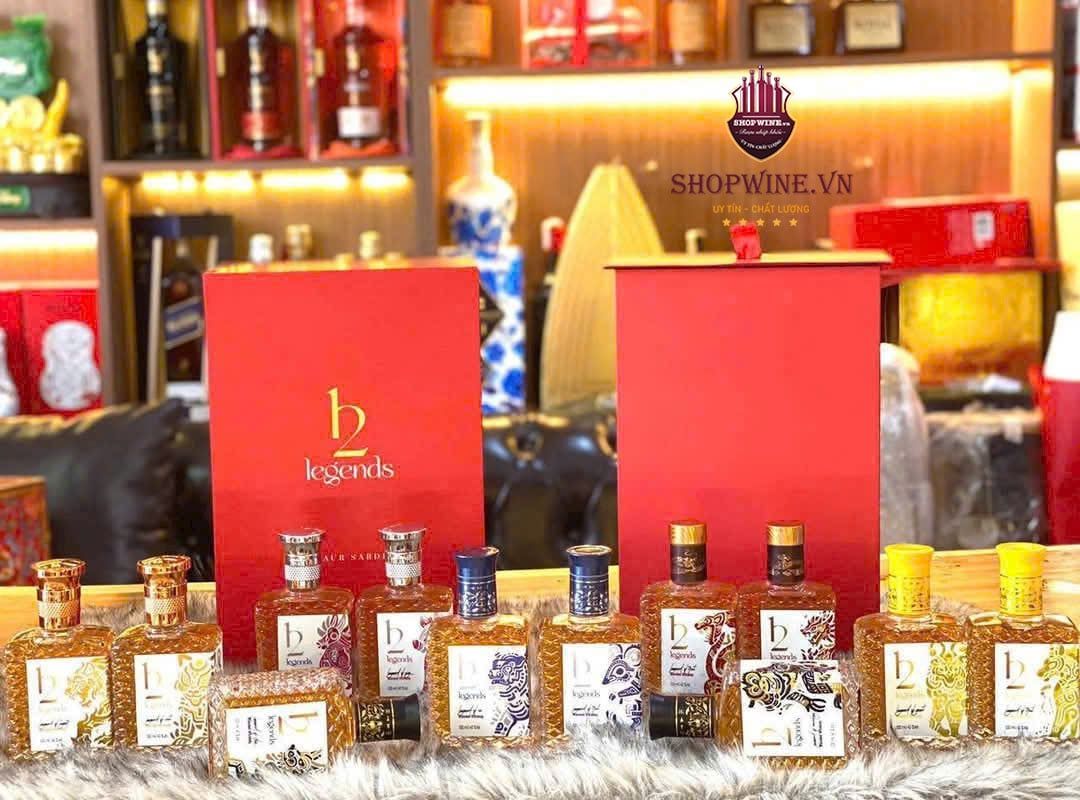  Set Rượu mini Brandy – Whisky – Vodka – Rum – Gin (Holiday Gift Set ) 