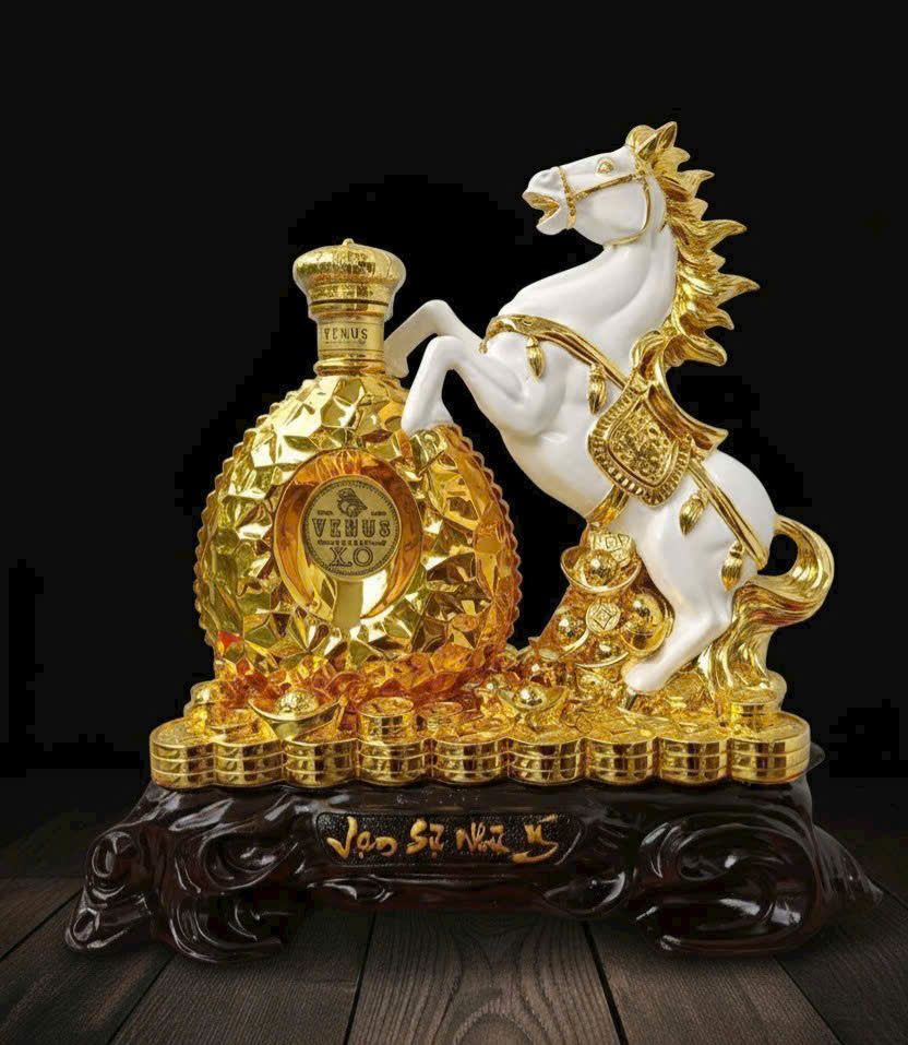  KỆ RƯỢU VẠN SỰ NHƯ Ý - LINH VẬT NGỰA 