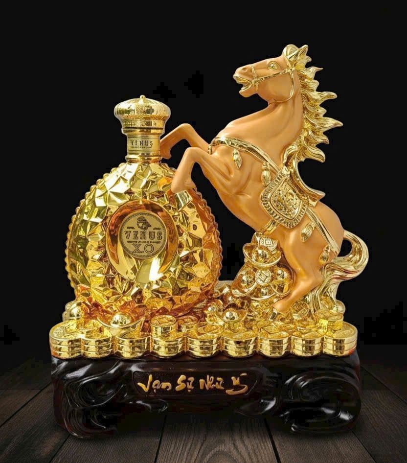  KỆ RƯỢU VẠN SỰ NHƯ Ý - LINH VẬT NGỰA 