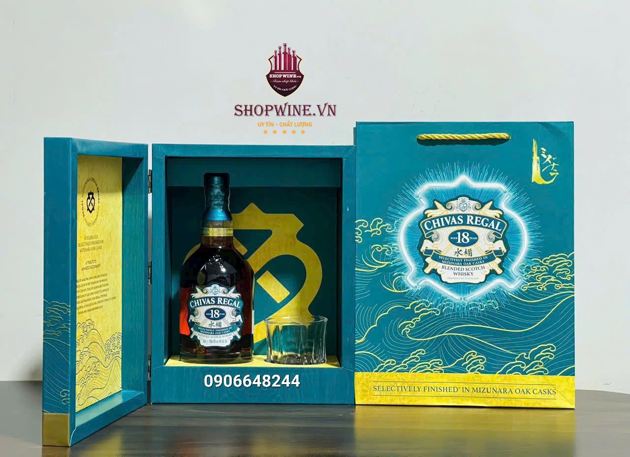  RƯỢU CHIVAS 18 NĂM MIZUNARA - HỘP QUÀ TẾT 2026 