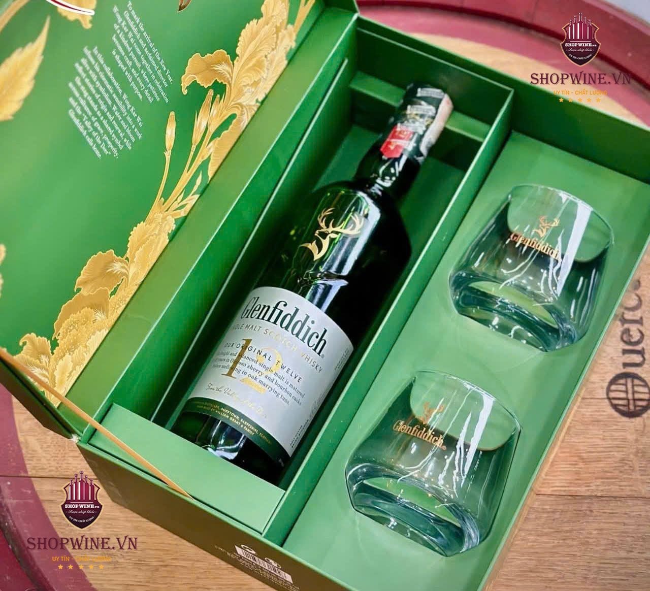  Rượu Glenfiddich 12 Year Old Hộp Quà Tết 2026 