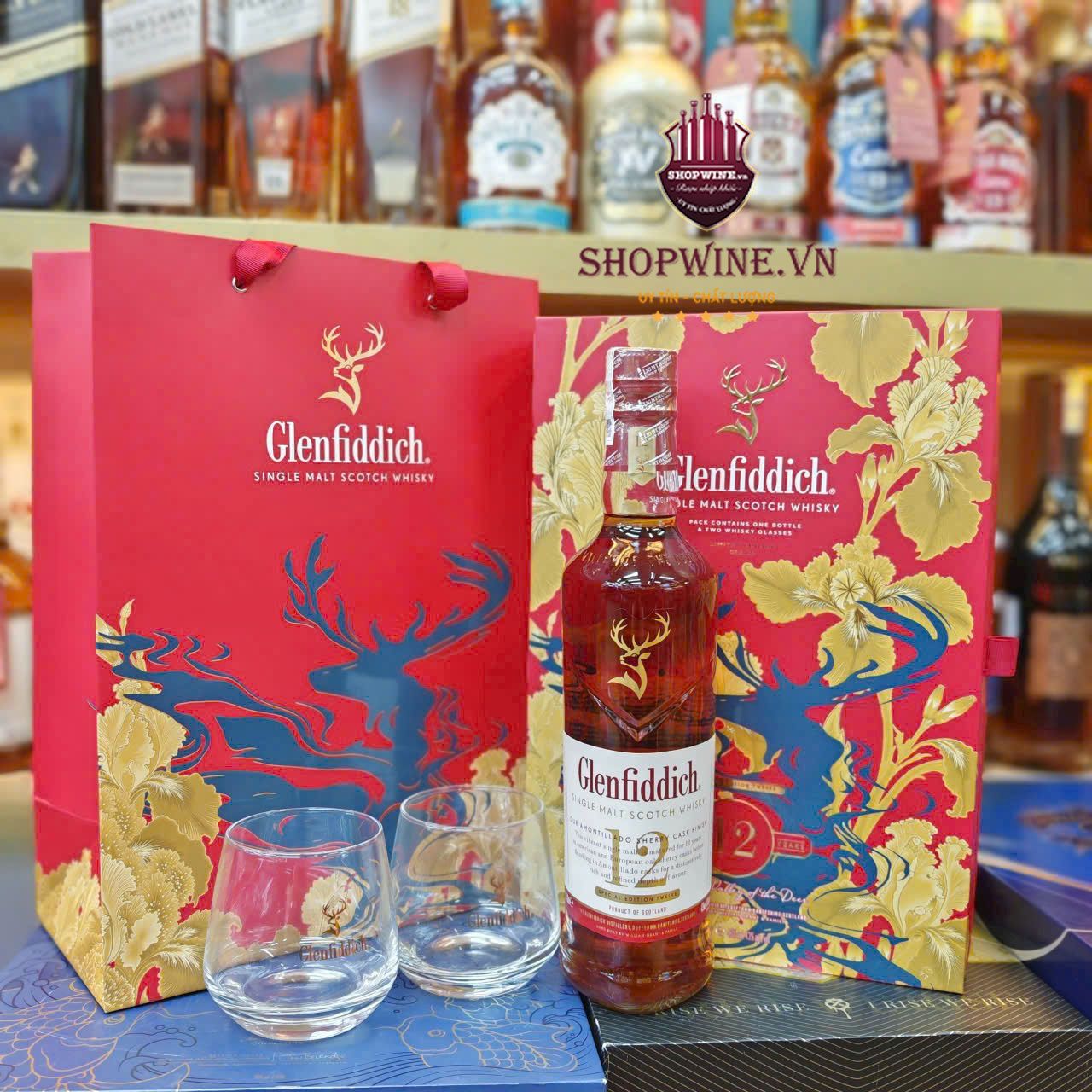  Rượu Glenfiddich 12 Amontillado Sherry Cask Hộp Quà Tết 2026 