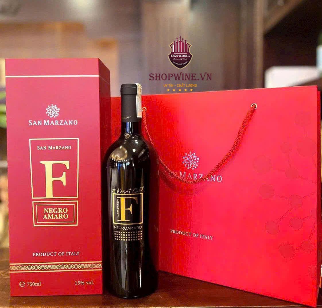  Rượu vang F Gold Limited Edition + Hộp 