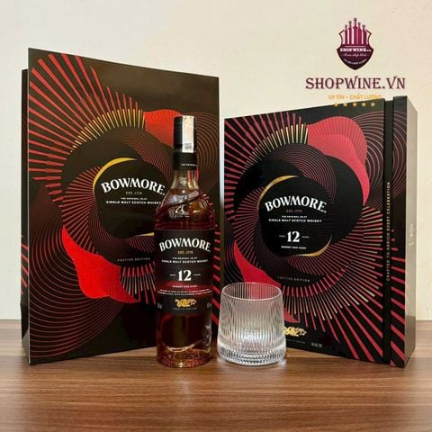 Rượu Bowmore 12 năm Sherry Oak – Hộp Quà Tết 2026 